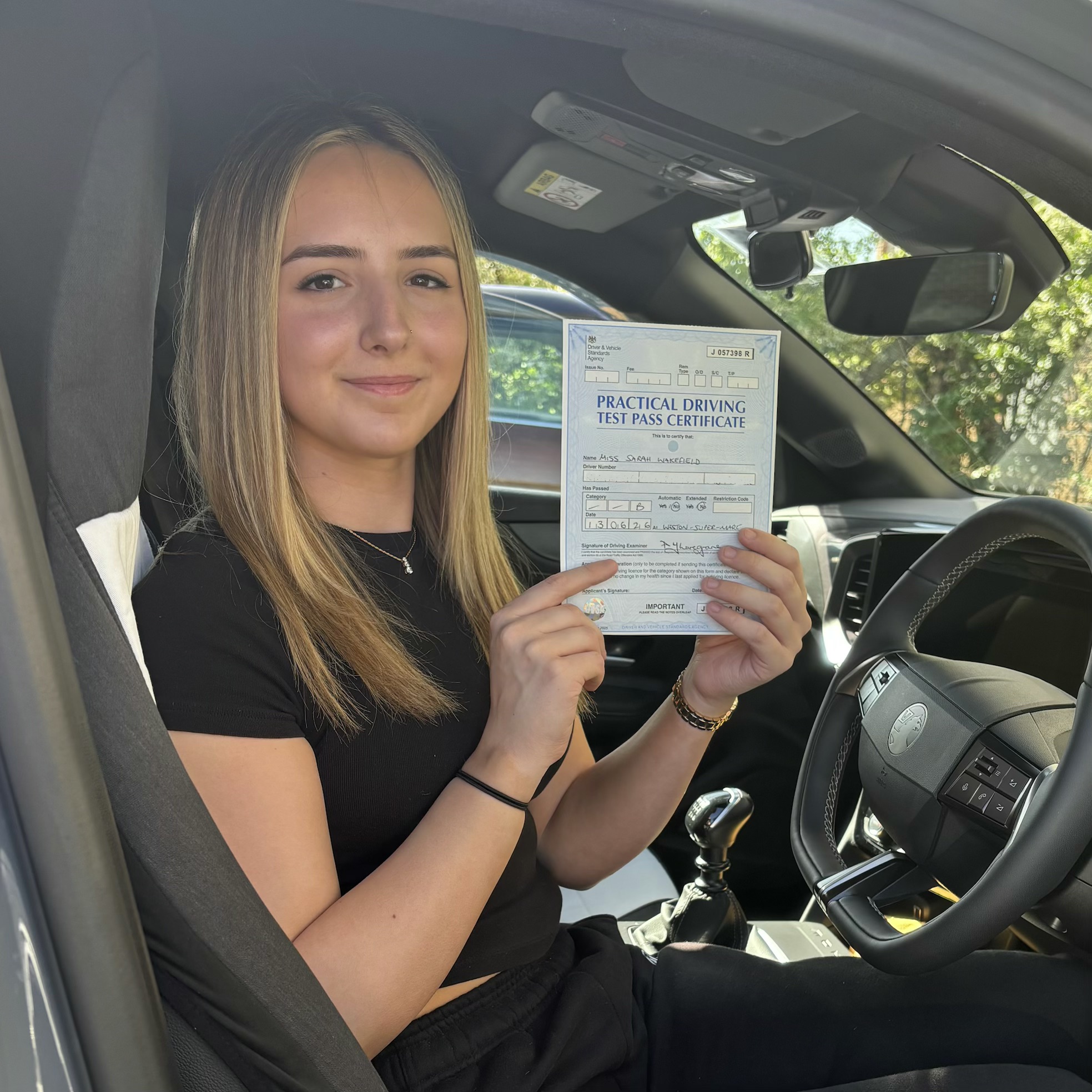 New Driver - Sarah